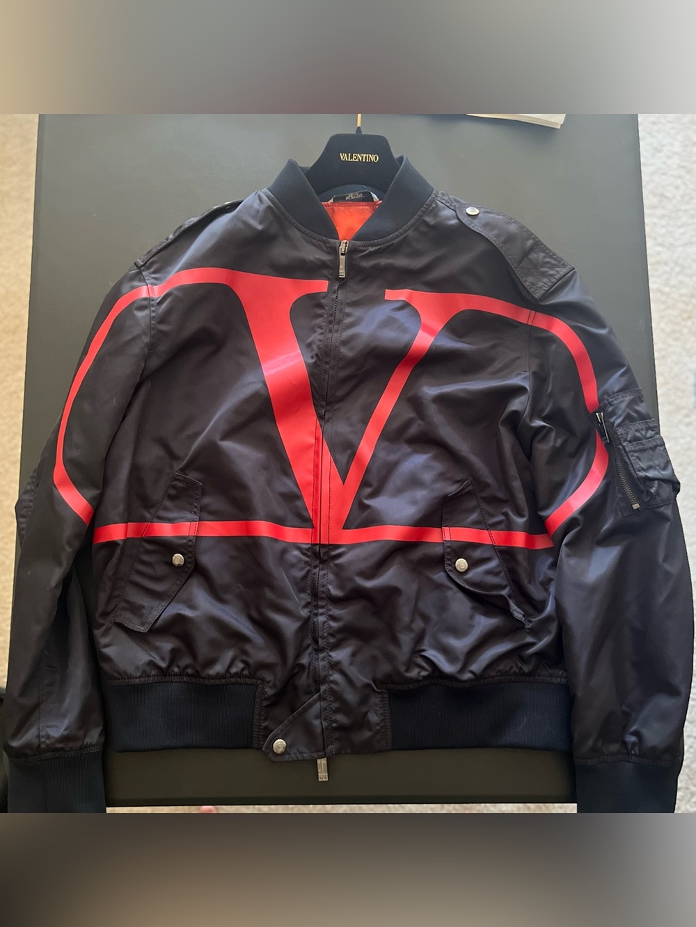 Valentino Garavani V-Logo Bomber Jacket